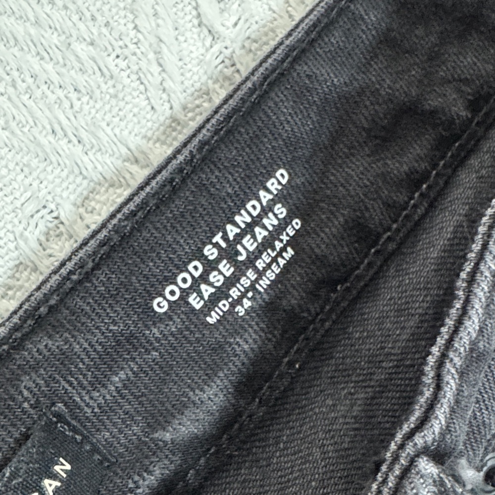Good American Standard Ease Jeans Women's Black 10/30